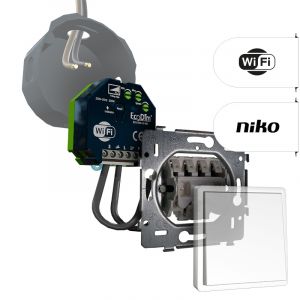 Niko Tastdimmer WiFi 200W | ECO-DIM.10 WiFi + Niko pulsdrukker
