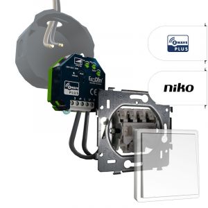 Niko Tastdimmer Z-Wave 250W | ECO-DIM.10 Z-Wave + Niko pulsdrukker