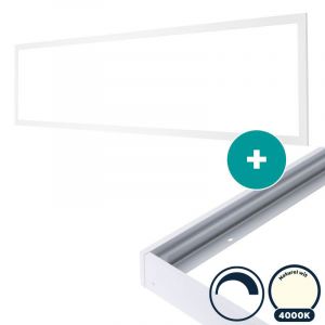 Led paneel 30x120 opbouw 4000K naturel wit Basic (dimbaar)