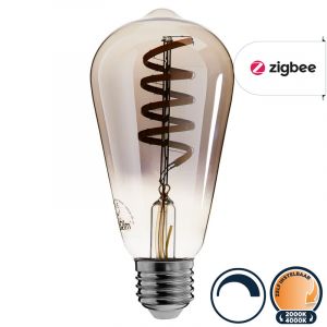 Zigbee led lamp E27 edison 2000K-4000K (ST64)